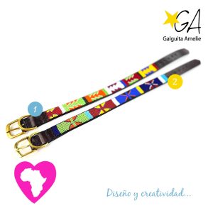 Collar para perros de Galguita Amelie Colección Masai