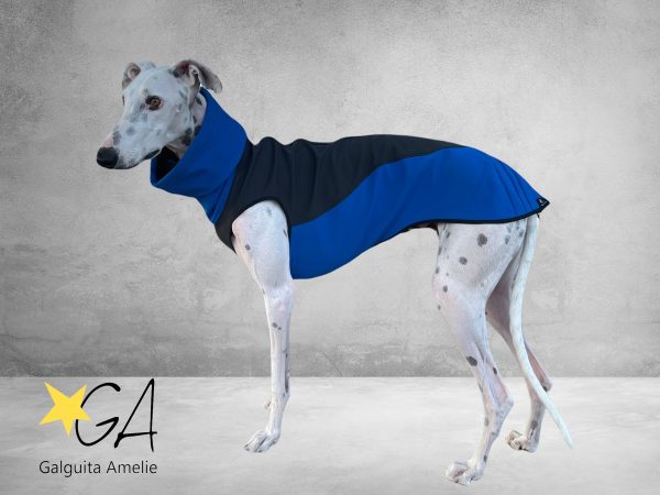 Abrigos impermeables para galgos y podencos color azul