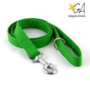 Correa de paseo verde para perros